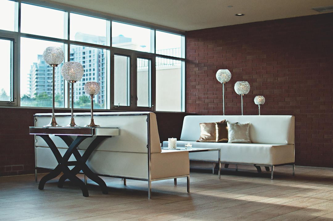 Photo modern table lamp